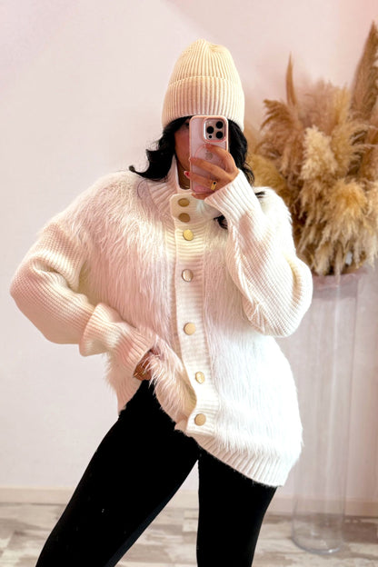 Cardigan peluche 5 colori