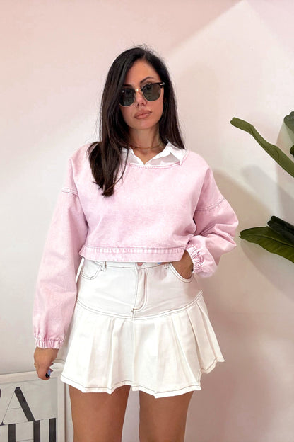 Polo denim pink