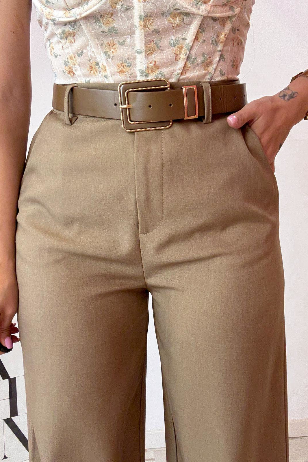 Pantalone queen camel