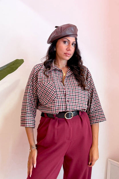 Camicia trendy bordeaux