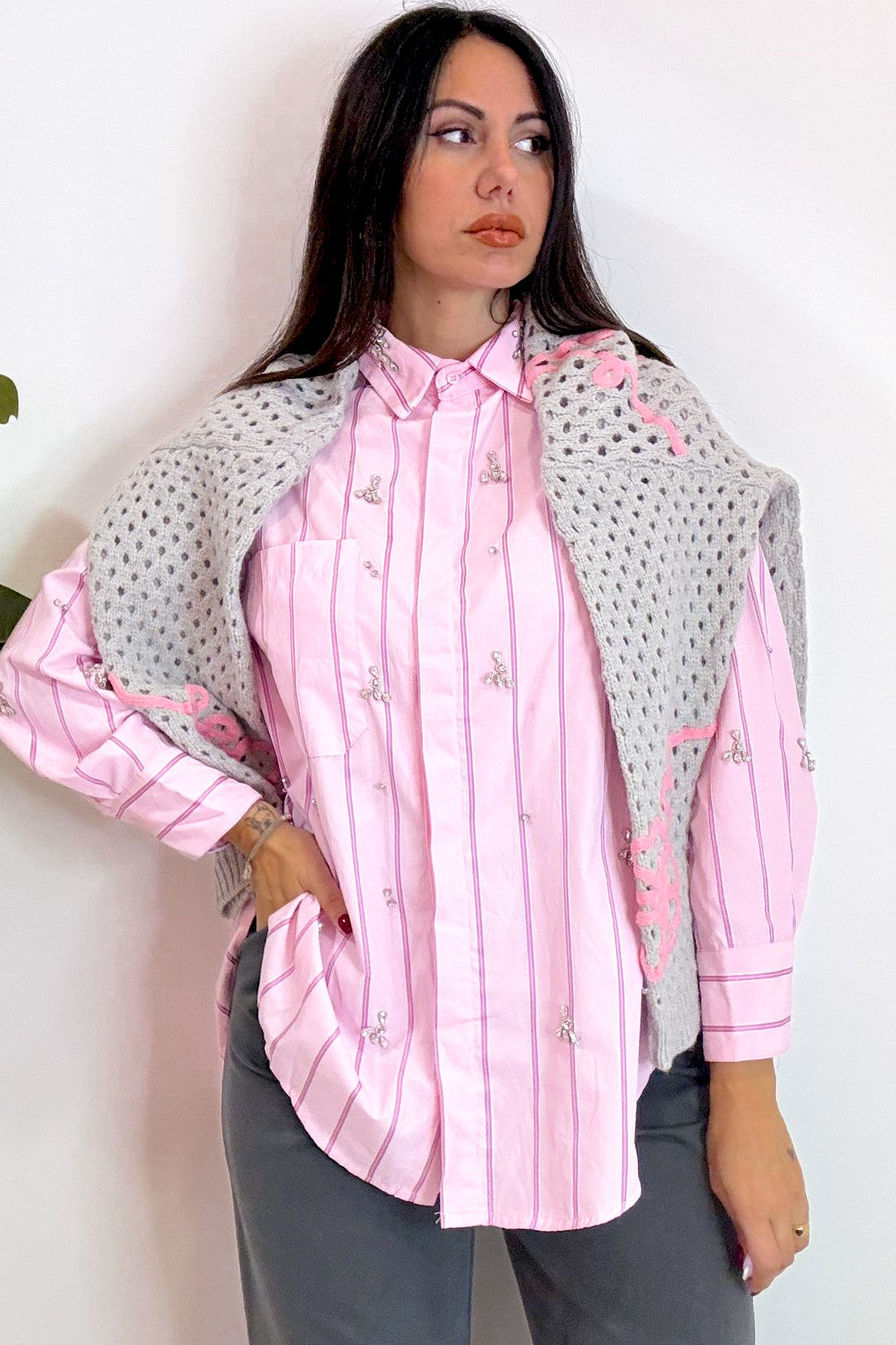 Camicia rosa brllanti