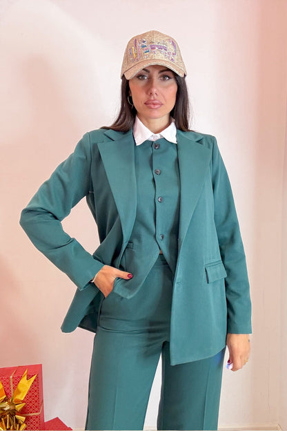 Tailleur tre pezzi verde